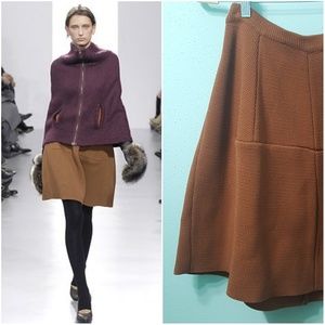 EUC Marni Heavy Knit A-Line Rust Skirt Size IT40
